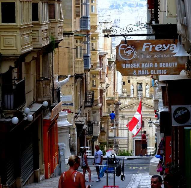 Maltese street puzzle online from photo