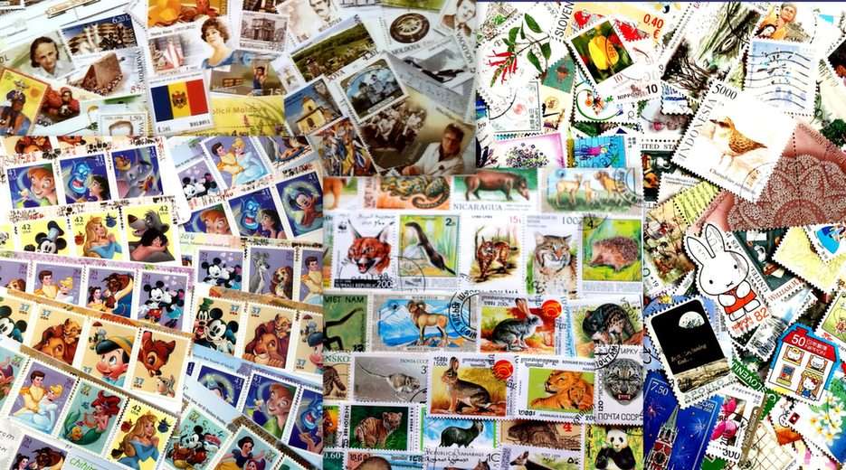 Postzegels puzzel van foto