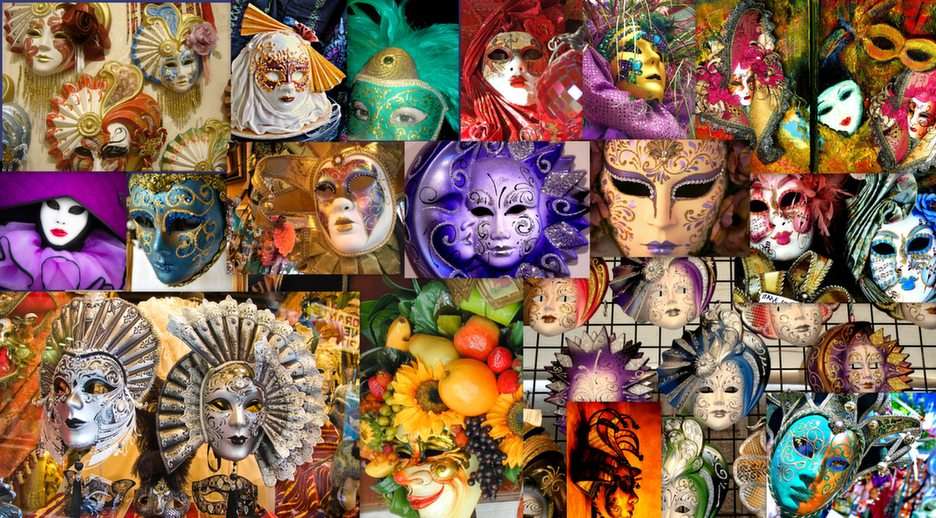 Venezianische Masken Online-Puzzle