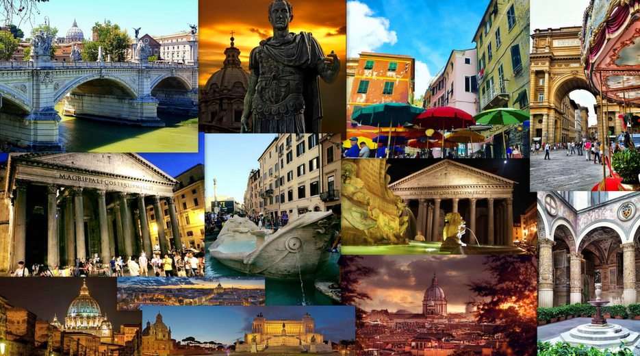 Roma-collage puzzle online