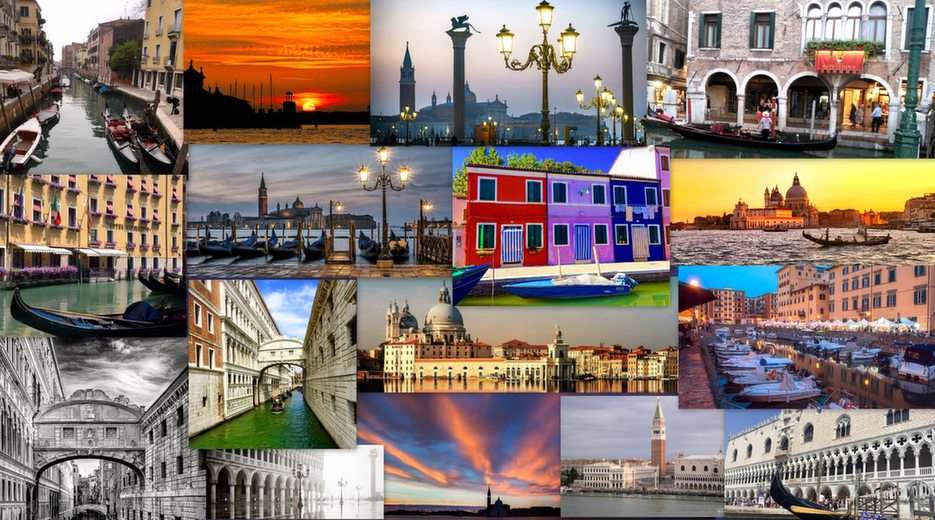 Venecia-collage puzzle online a partir de foto