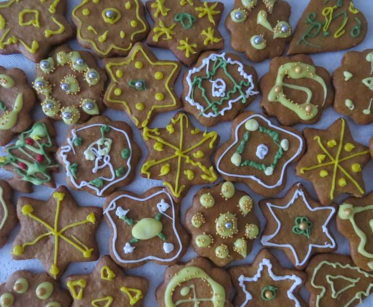 Gingerbreads puzzle online from photo