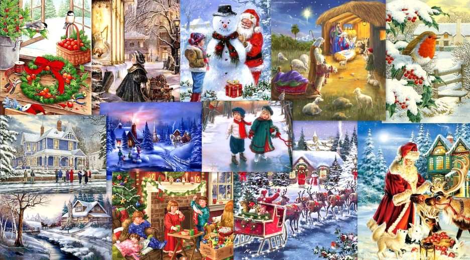 Cartões de Natal puzzle online a partir de fotografia
