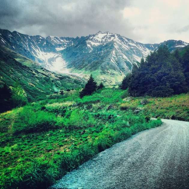Alaskan bergen pussel online från foto
