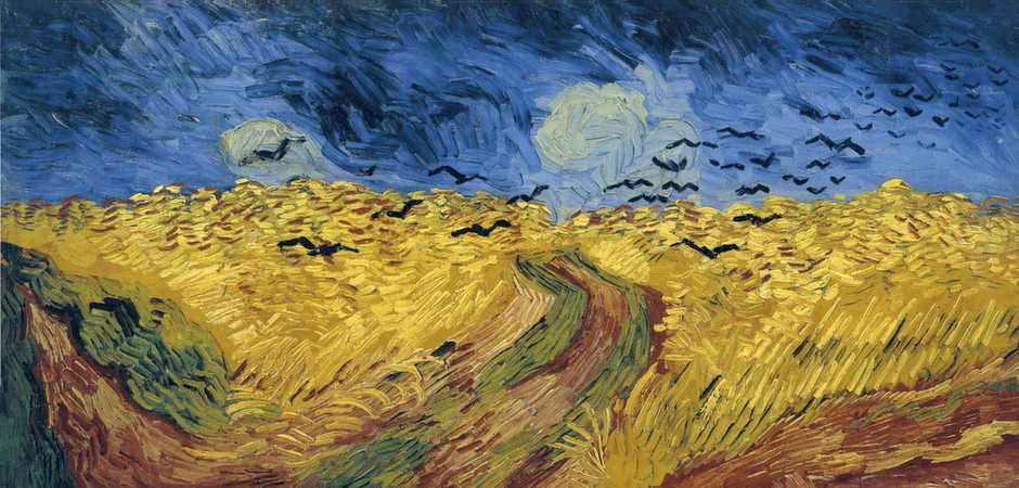 Crows by Van Gogh online puzzle