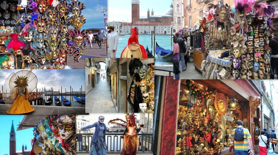 Venice Carnival puzzle online from photo