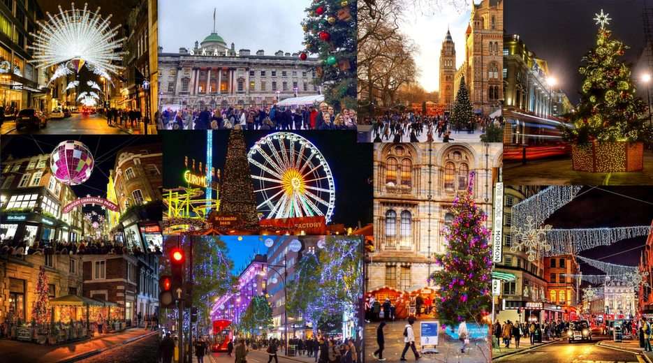 Christmas London puzzle online from photo
