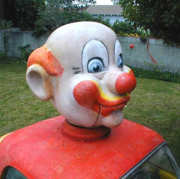 Clown gezicht puzzel online van foto