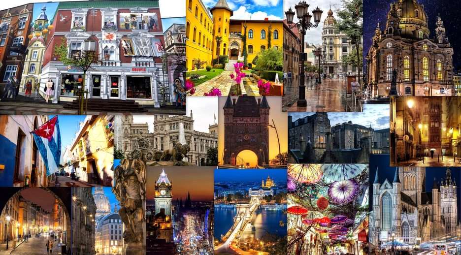 Gyönyörű városok online puzzle