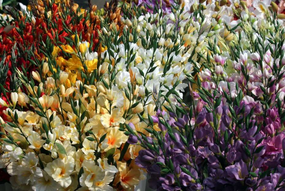flores artificiais puzzle online a partir de fotografia