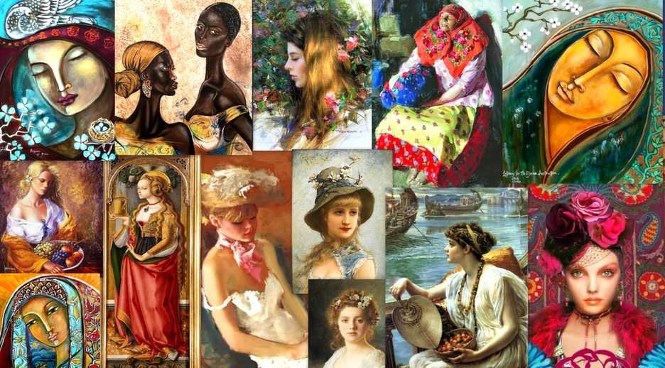 絵画の女性 オンラインパズル