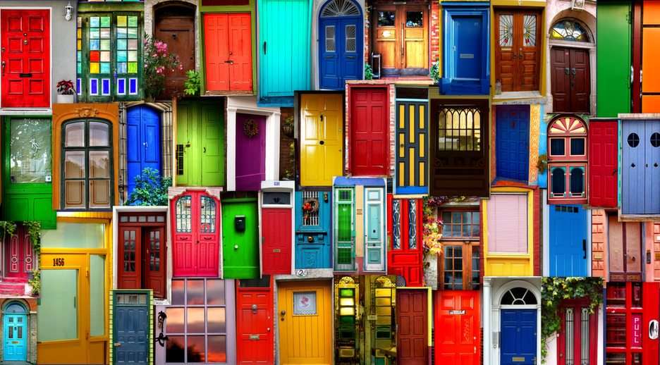Uși noi ... puzzle online din fotografie
