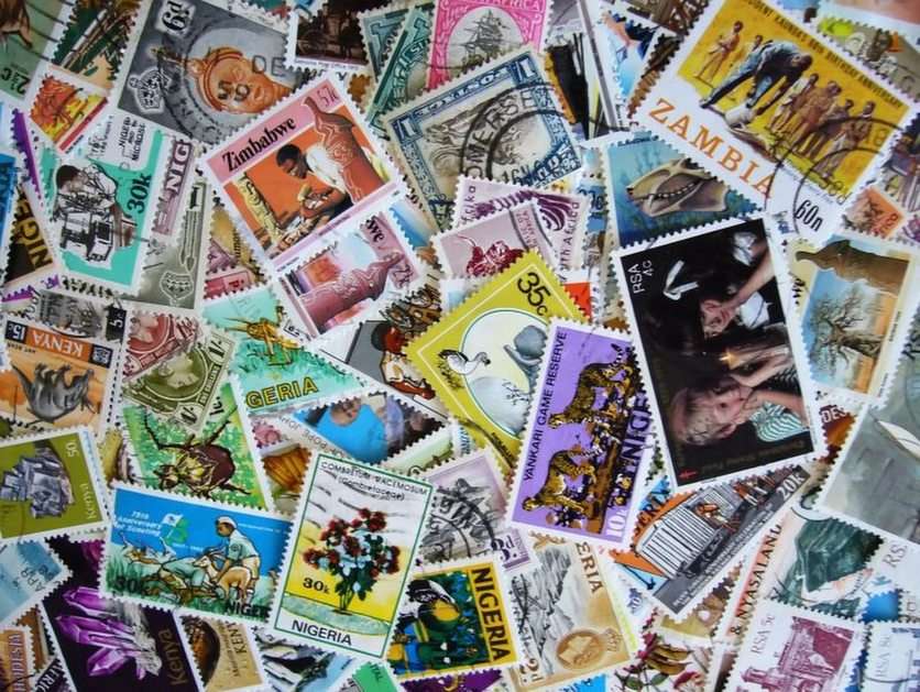 Postzegels puzzel online van foto