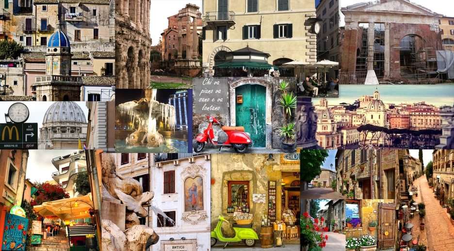 Rom-Collage Online-Puzzle vom Foto