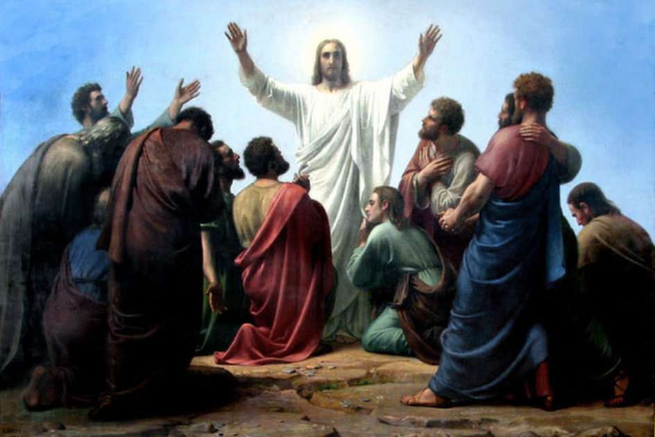 Jesus uppstigning pussel online från foto