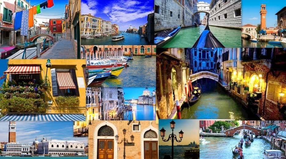 Венеция-колаж онлайн пъзел