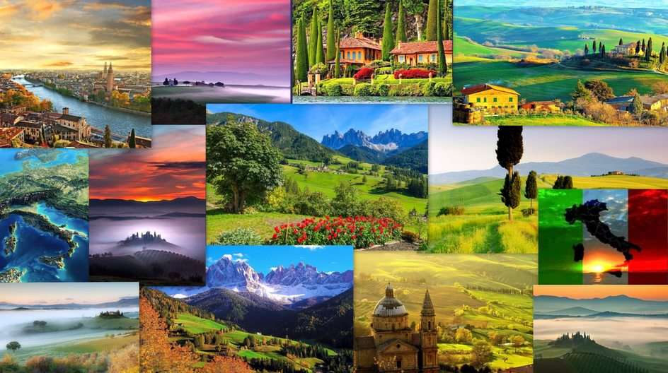Italiaanse landschappen puzzel online van foto