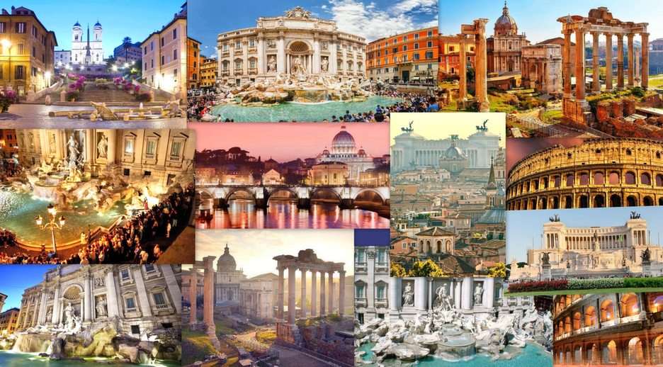 Rome-collage puzzel online van foto