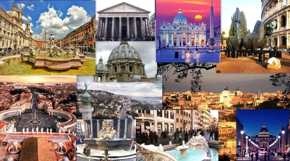 Ρώμη-κολάζ παζλ online από φωτογραφία