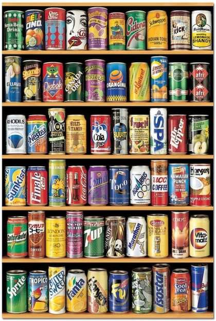 Cans puzzle online from photo