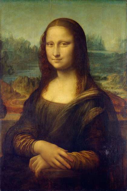 Mona Lisa puzzle online din fotografie