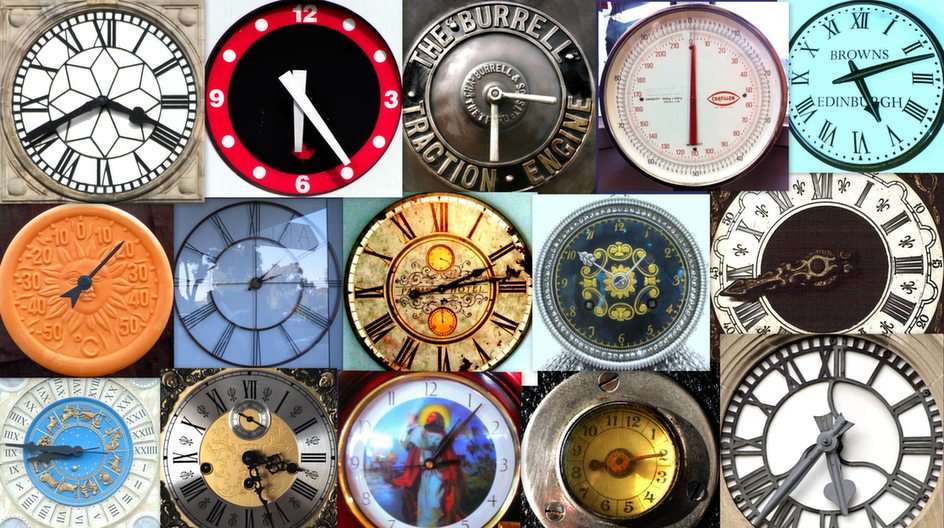 Clocks puzzle online from photo
