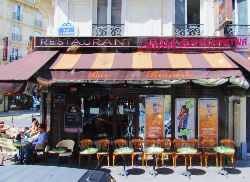Parisian cafe puzzle online from photo