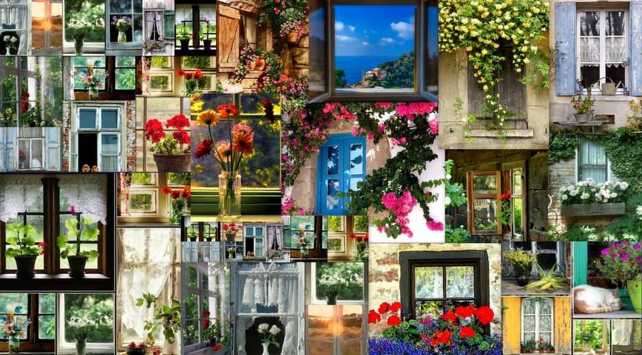 Vackra fönster pussel online från foto