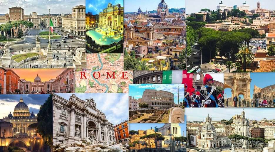 Roma-collage rompecabezas en línea