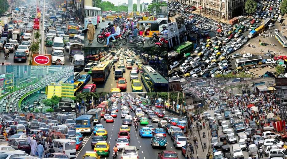 Der Verkehr Online-Puzzle vom Foto