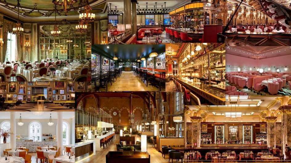 Restaurants in Londen puzzel online van foto