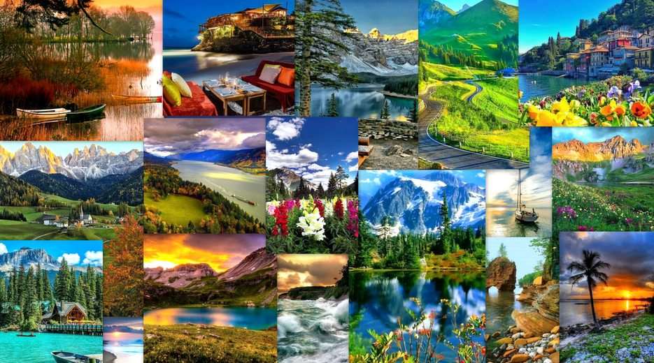 Holiday landscapes online puzzle