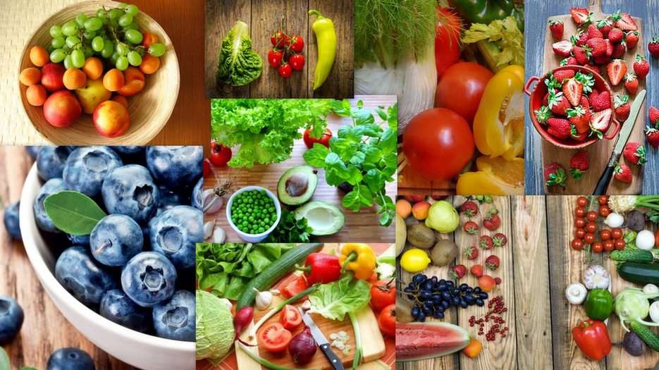 Vegetales y frutas puzzle online a partir de foto