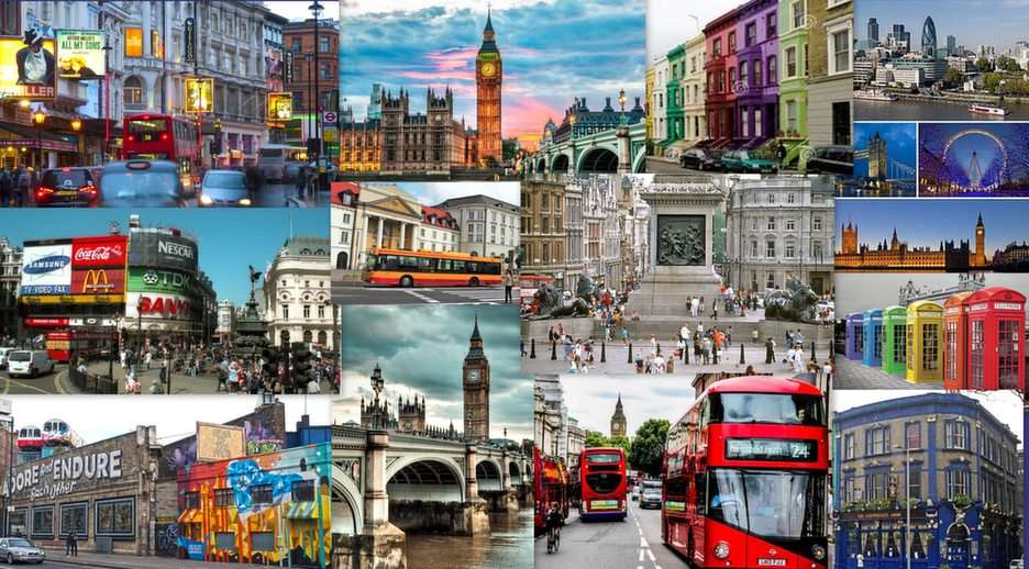 Londen collage online puzzel