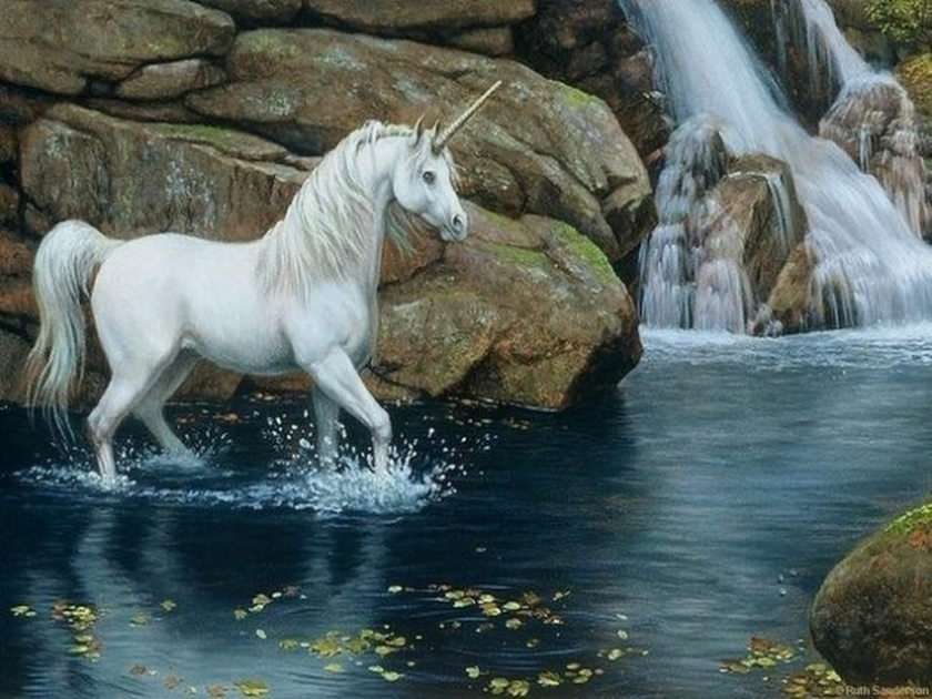Unicorn frumos puzzle online