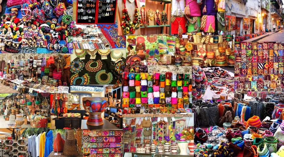 Souvenirs from around the world puzzle online from photo