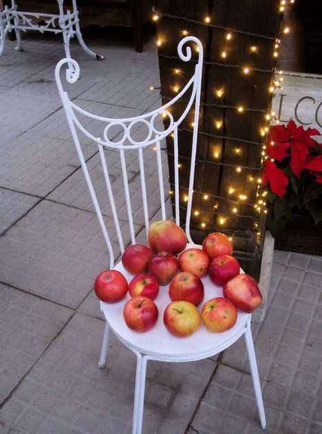 December appels puzzel online van foto