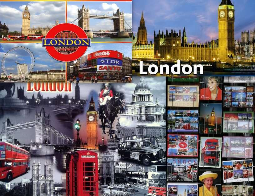 Καρτ ποστάλ του Λονδίνου online παζλ