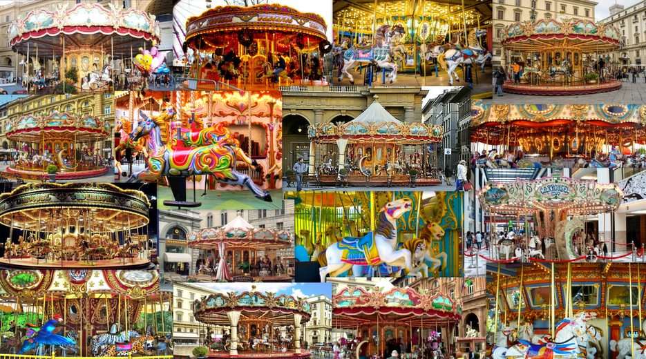 Carousel, carousel ... puzzle online from photo