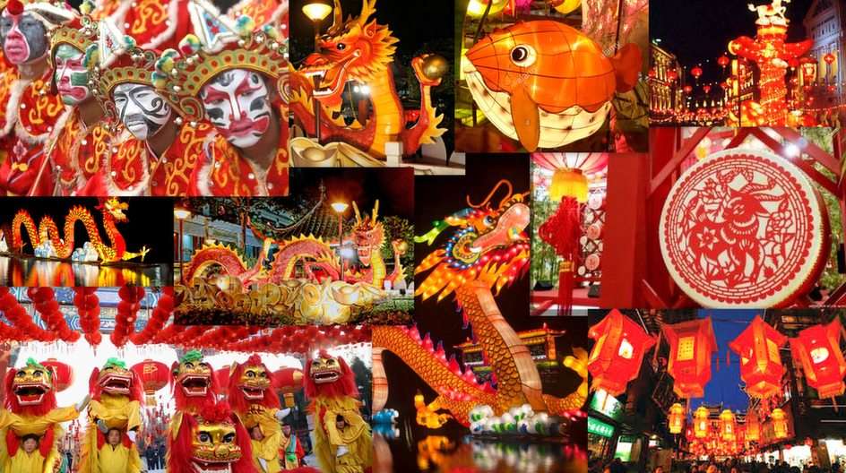 Dragon festival puzzle online from photo
