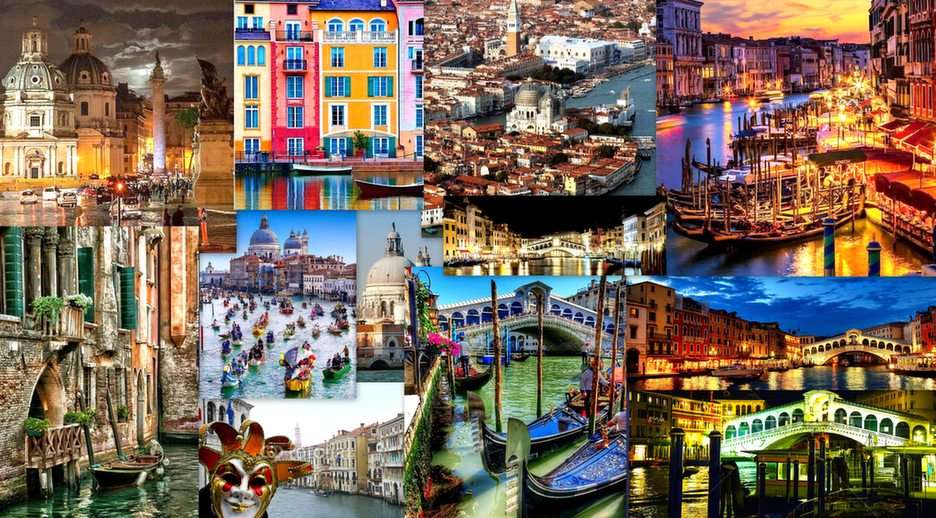 Венеция-коллаж пазл онлайн из фото
