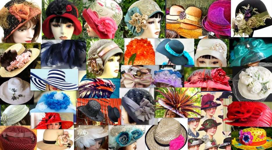 Hats puzzle online from photo