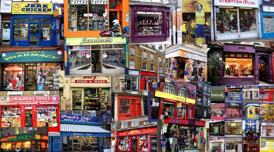 Tiendas de Londres rompecabezas en línea
