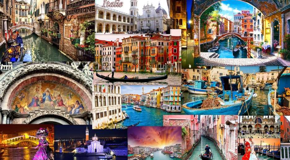 Venedig-Collage Online-Puzzle