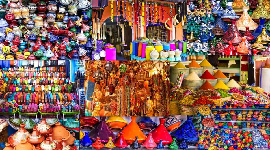 Dans un bazar au Maroc puzzle en ligne