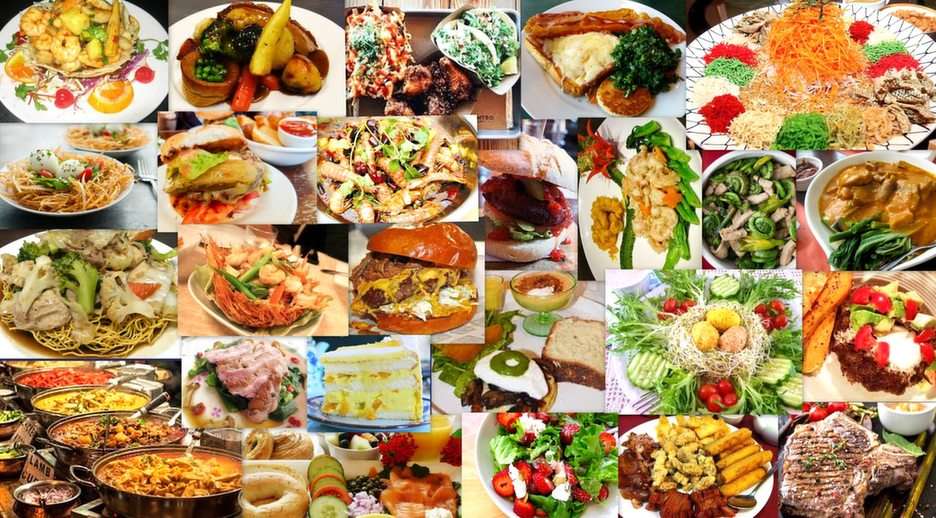 Food puzzle online from photo
