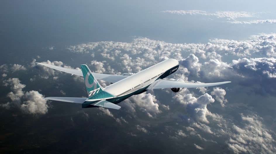 Boeing 777-9X puzzle en ligne à partir d'une photo
