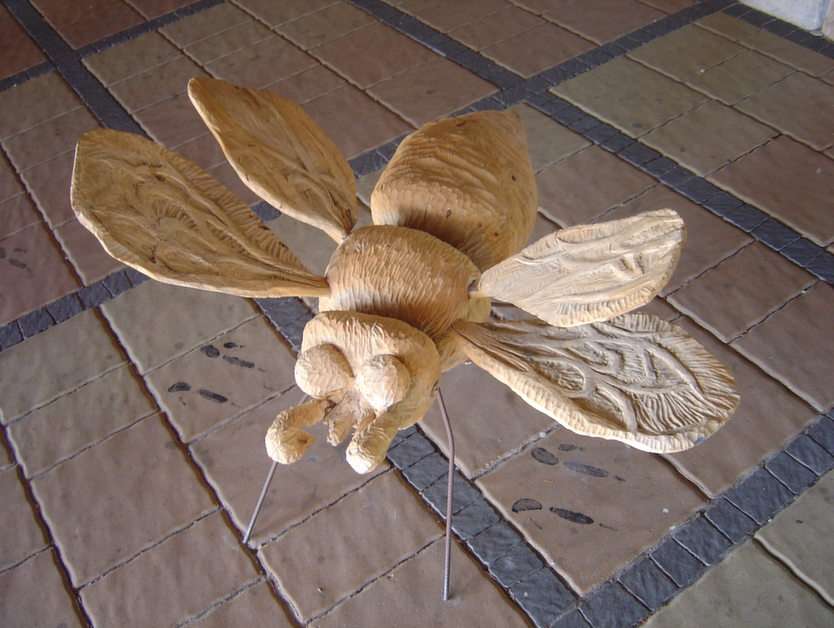 dřevěný motýlek online puzzle