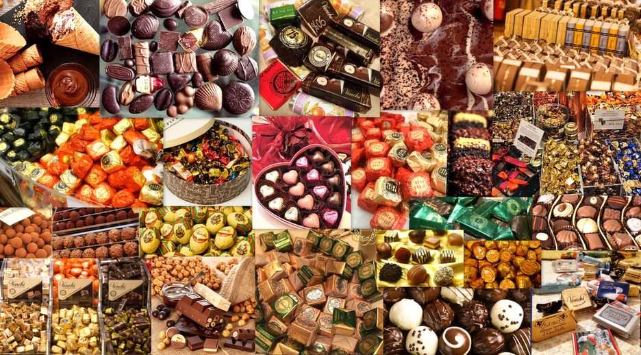 Chocolates puzzle online from photo