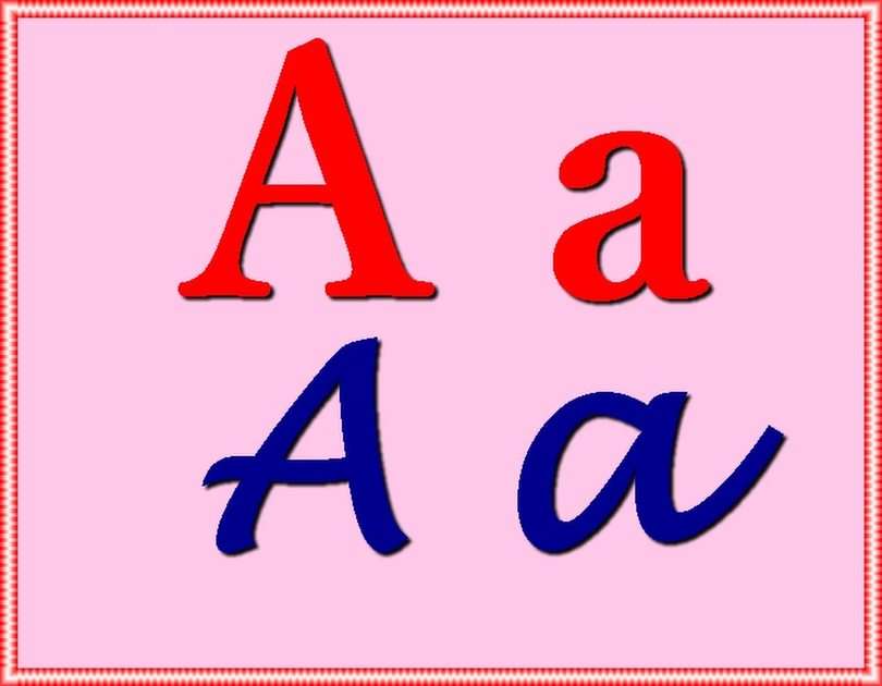 Letter a puzzle online from photo